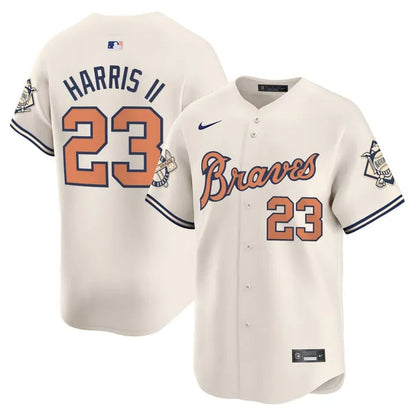 Braves Peaches Cream Vapor Limited Jersey - All Stitched