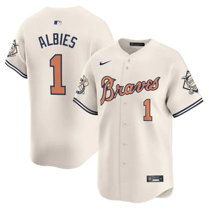 Braves Peaches Cream Vapor Limited Jersey - All Stitched