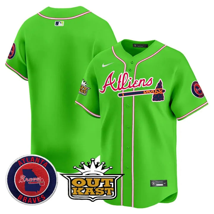 Braves Atliens Vapor Limited Player Jersey - All Stitched