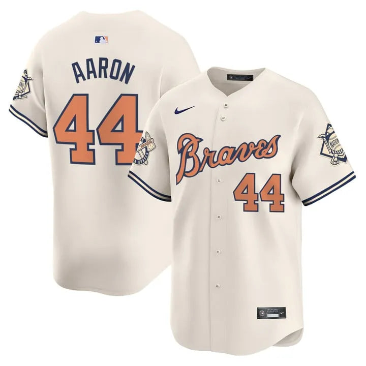 Braves Peaches Cream Vapor Limited Jersey - All Stitched