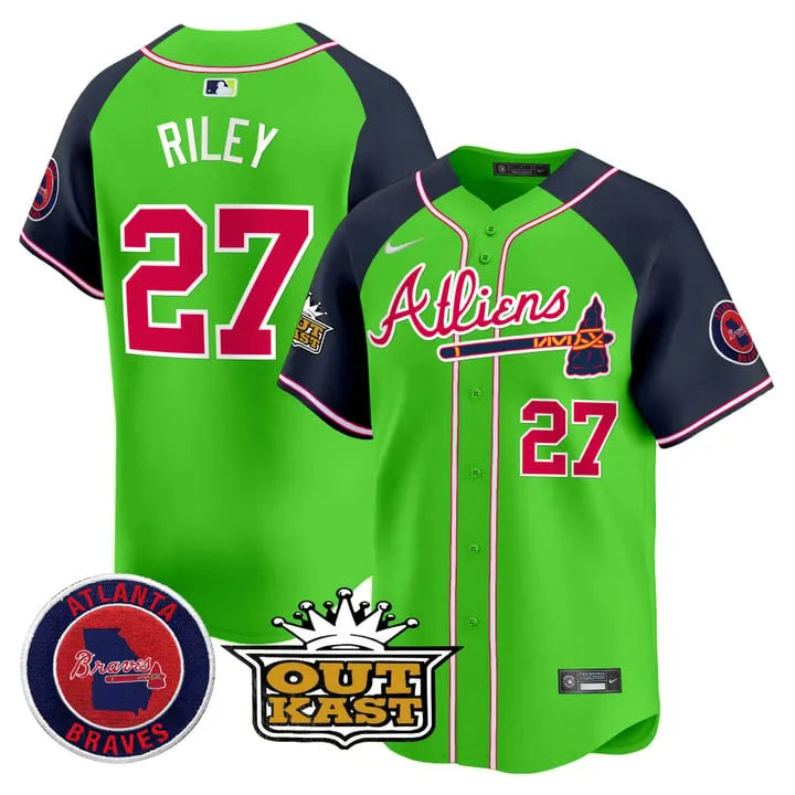 Braves Atliens Vapor Limited Player Jersey - All Stitched