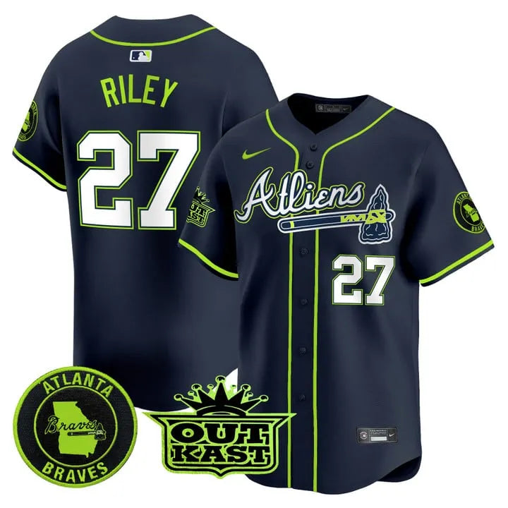 Braves Atliens Vapor Limited Player Jersey - All Stitched