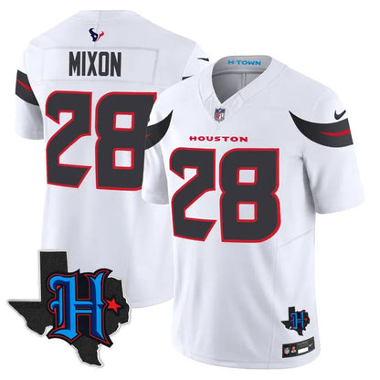 Texans 2024 Vapor Limited Jersey TLA - Texas Map Patch - All Stitched