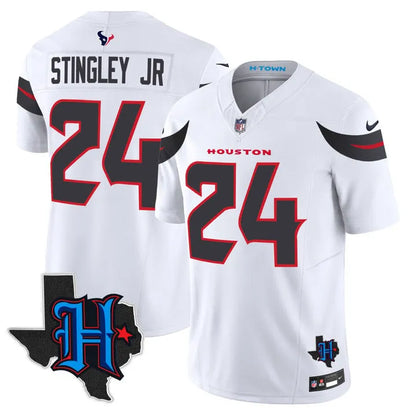 Texans 2024 Vapor Limited Jersey TLA - Texas Map Patch - All Stitched