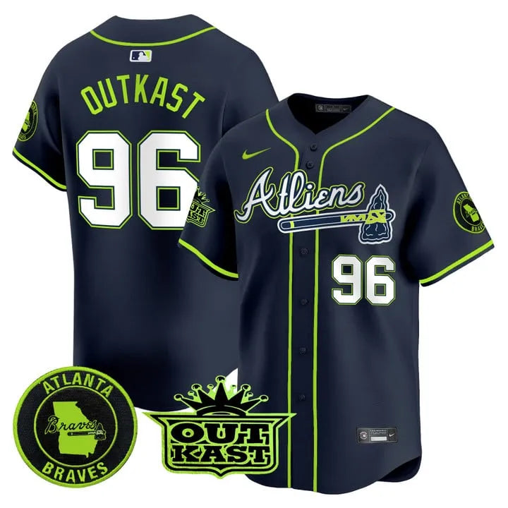 Braves Atliens Vapor Limited Player Jersey - All Stitched