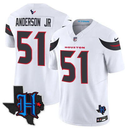 Texans 2024 Vapor Limited Jersey TLA - Texas Map Patch - All Stitched