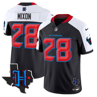 Texans 2024 Vapor Limited Jersey TLA - Texas Map Patch - All Stitched