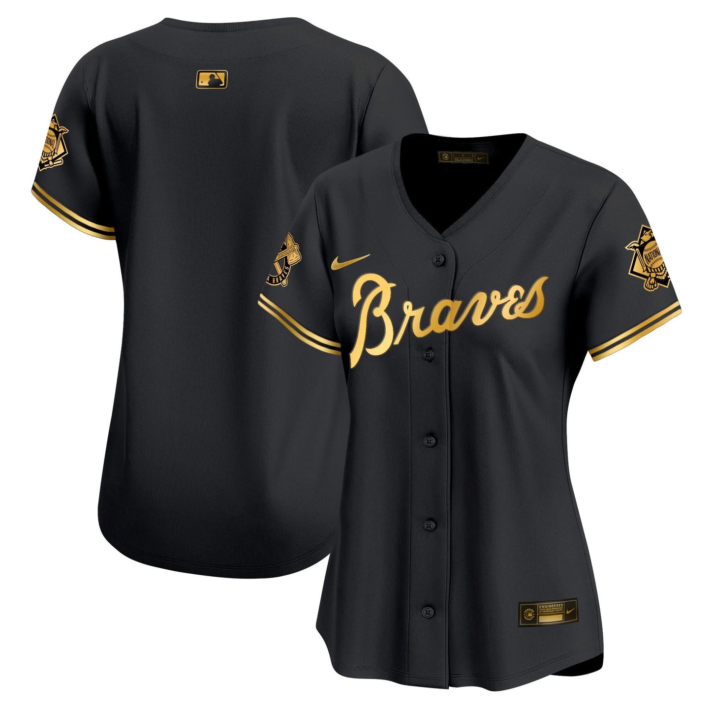 Women Braves Peaches Cream Vapor Limited Jersey - All Stitched