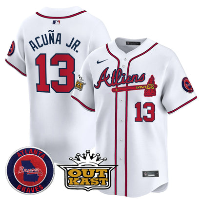 Braves Atliens Vapor Limited Player Jersey - All Stitched