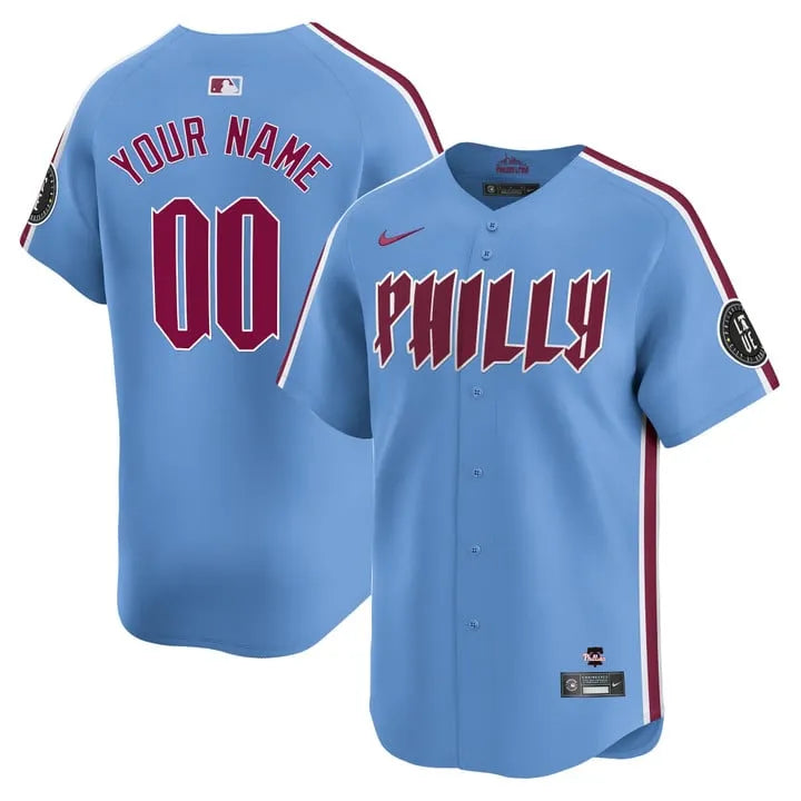 Phillies 2024 City Connect Vapor Premier Limited Custom Jersey TLA - All Stitched