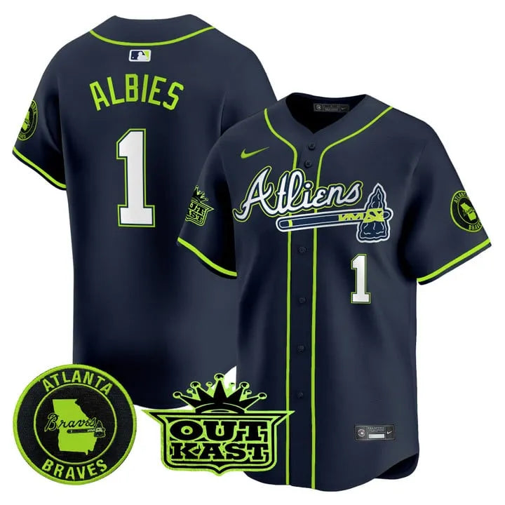 Braves Atliens Vapor Limited Player Jersey - All Stitched