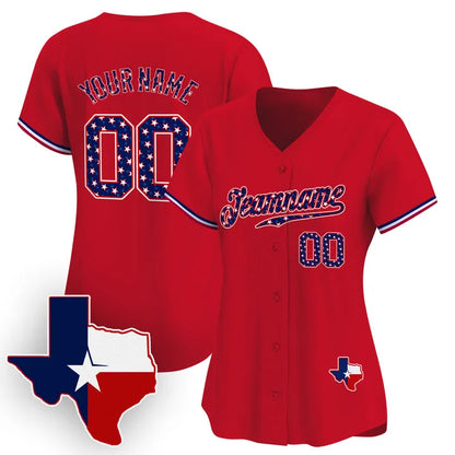 CUSTOM TEXAS STYLE BASEBALL JERSEY V2 - EMBROIDERED