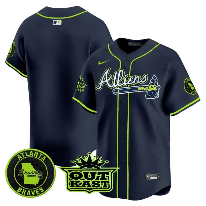 Braves Atliens Vapor Limited Player Jersey - All Stitched