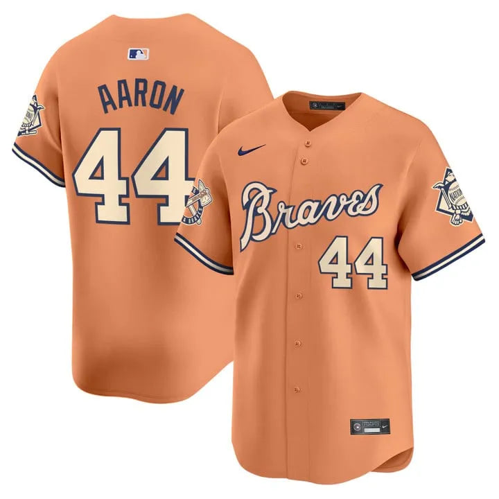 Braves Peaches Cream Vapor Limited Jersey - All Stitched