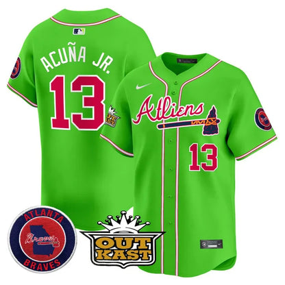 Braves Atliens Vapor Limited Player Jersey - All Stitched