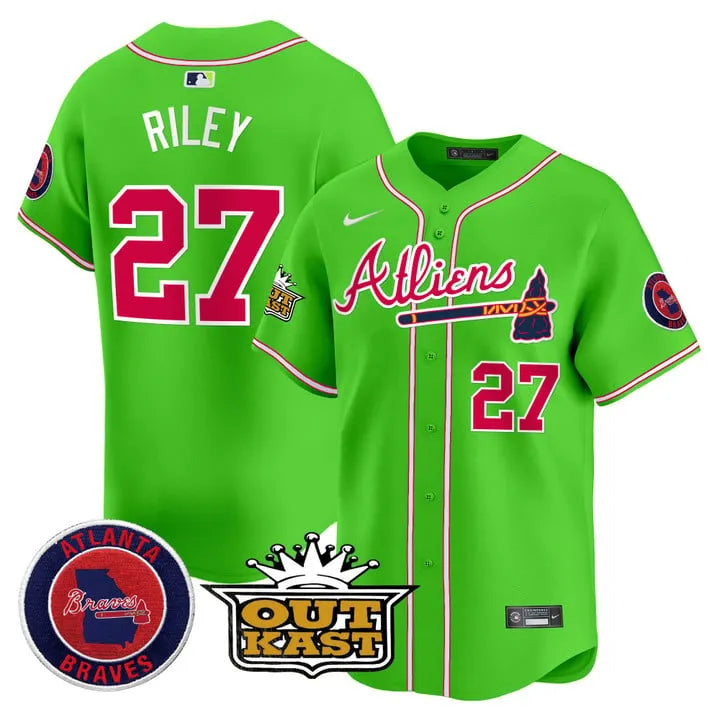 Braves Atliens Vapor Limited Player Jersey - All Stitched