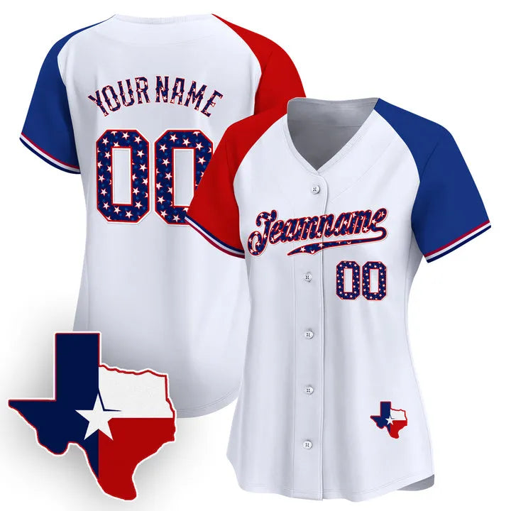 CUSTOM TEXAS STYLE BASEBALL JERSEY V2 - EMBROIDERED