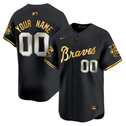 Braves Peaches Cream Vapor Limited Custom Jersey - All Stitched