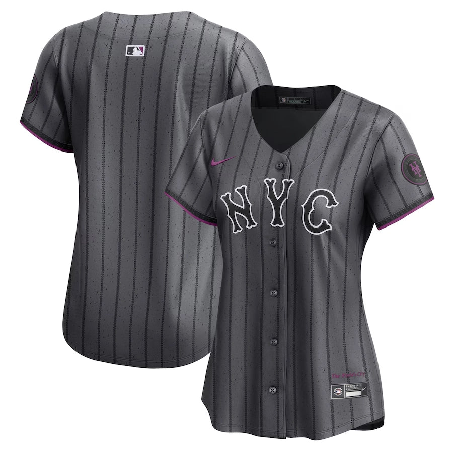 Women Mets Francisco Graphite 2024 City Connect Limited Player Jersey TLA - All Stitched